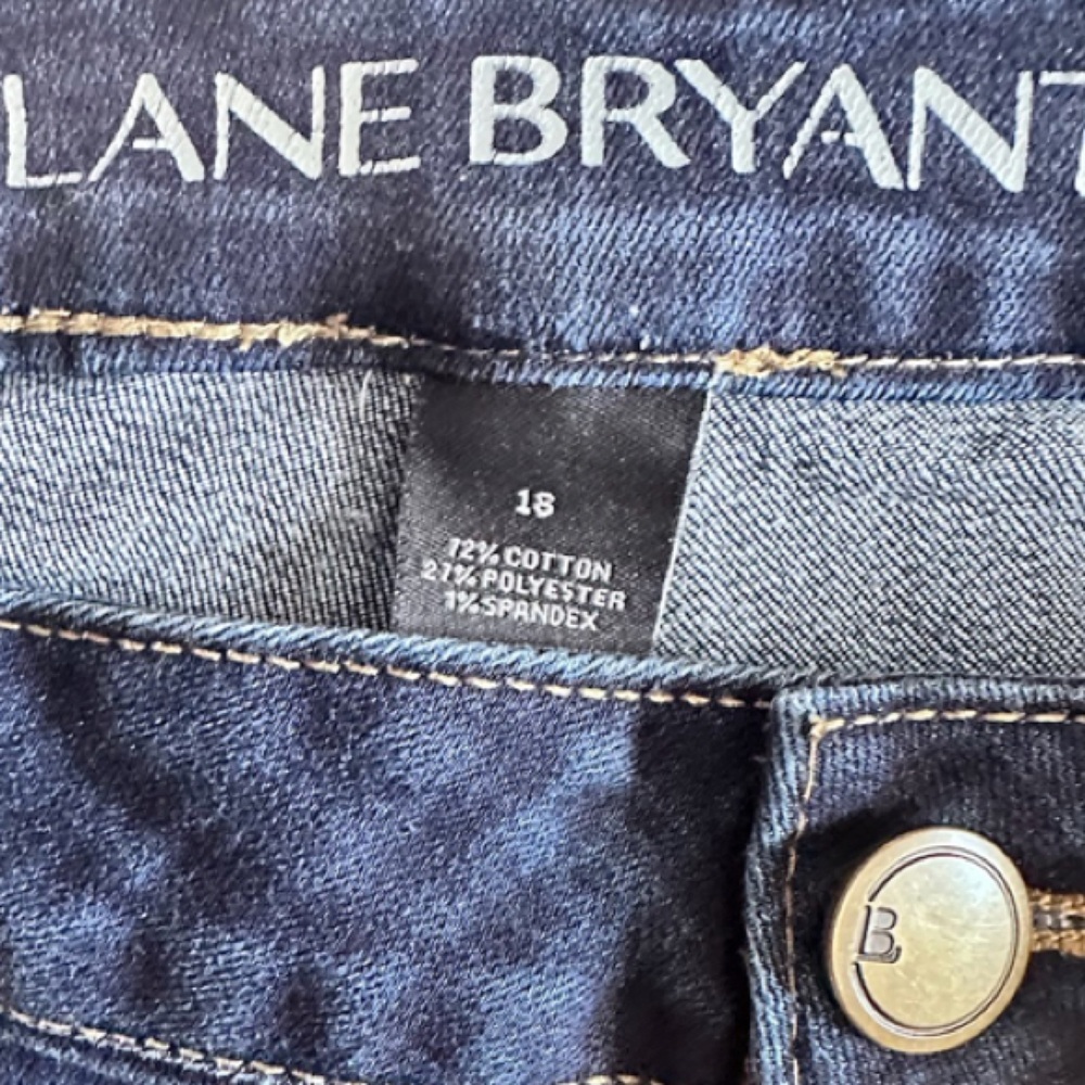 Lane Bryant Dark Blue Denim Shorts - Picture 4 of 4